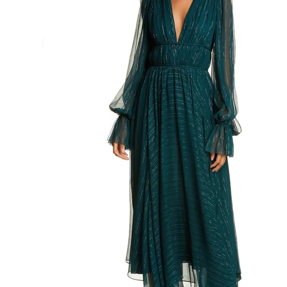 AMUR Metallic Stripe Long Sleeve Dress sz 4 NWT - Picture 7 of 17